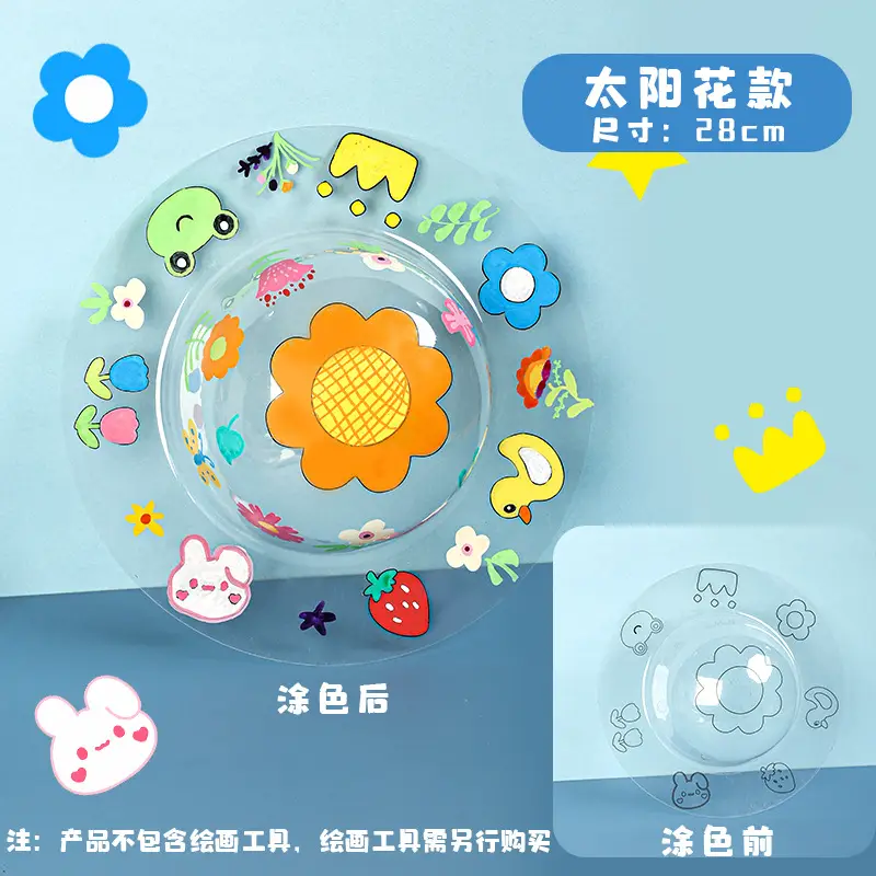 Kids Straw Hat DIY Painted Panda Design - Image 20