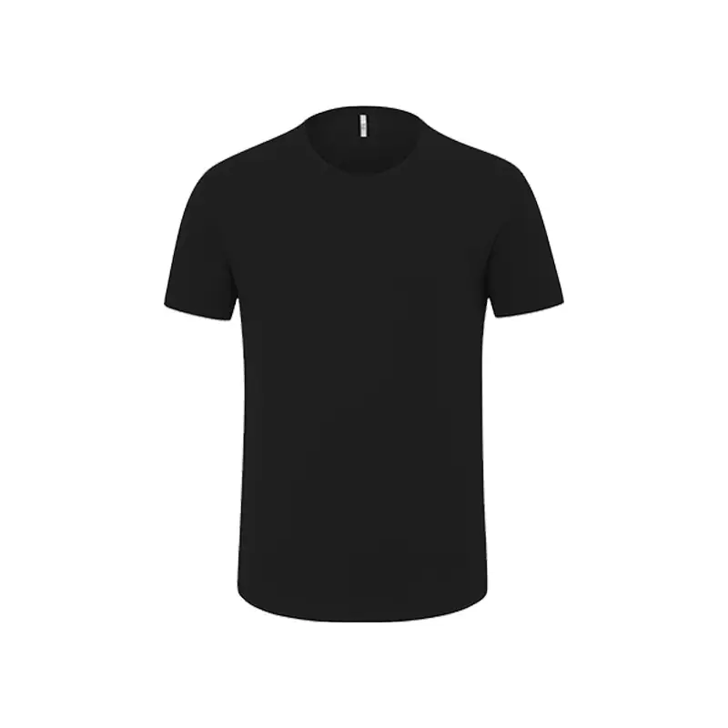 Men Black Cotton Short Sleeve T-Shirt - Image 4