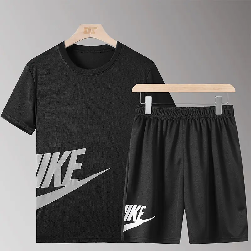 Men Nike Black Sports Suit Running Shorts Set