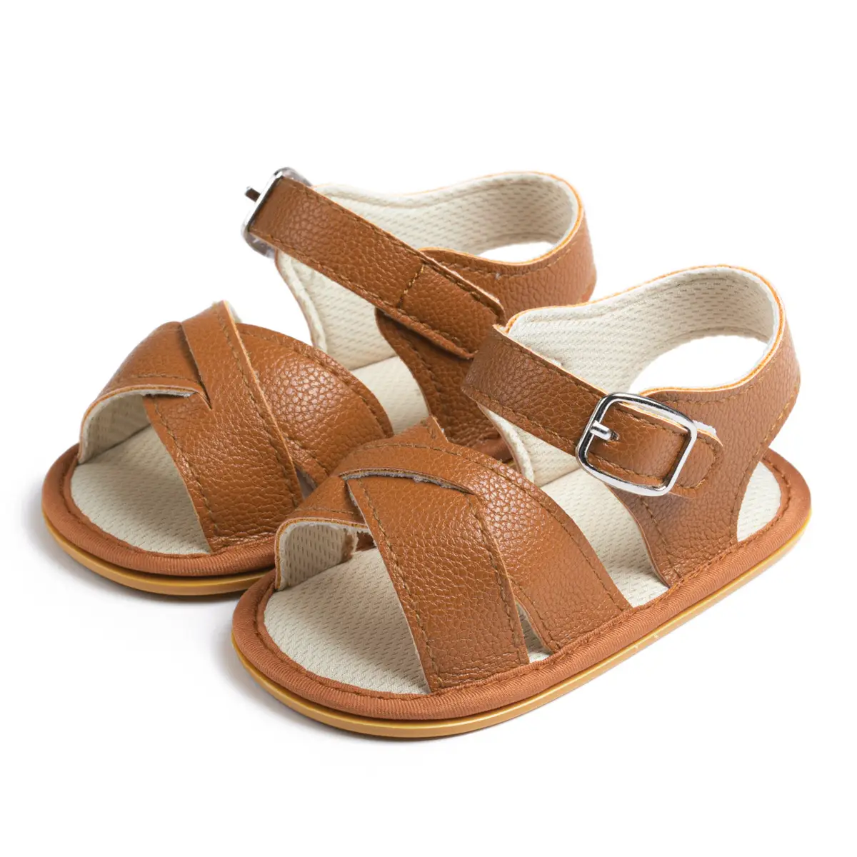 Cross-Brand Baby Sandals Black White Pink Brown