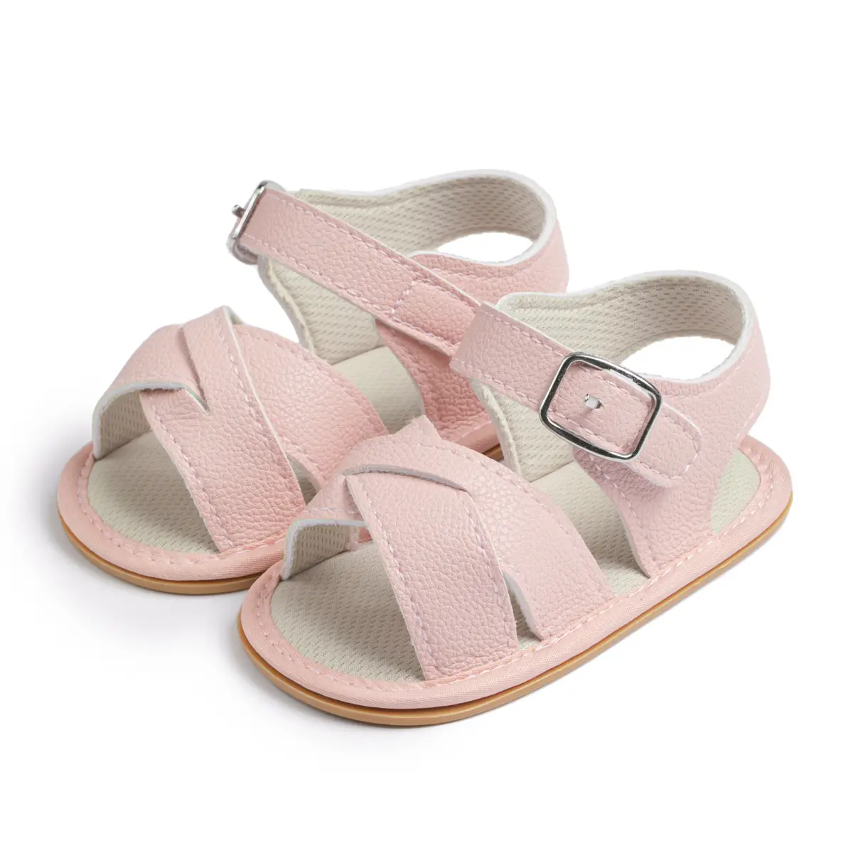 Cross-Brand Baby Sandals Black White Pink Brown