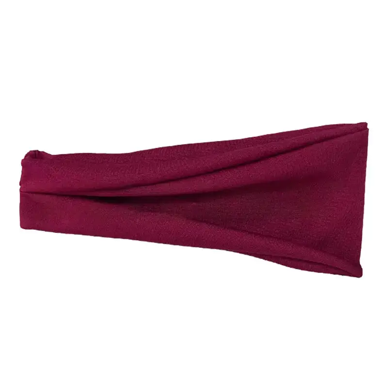 New European American Hair Bands Running Fitness Elastic Headscarf Solid Color - Image 10