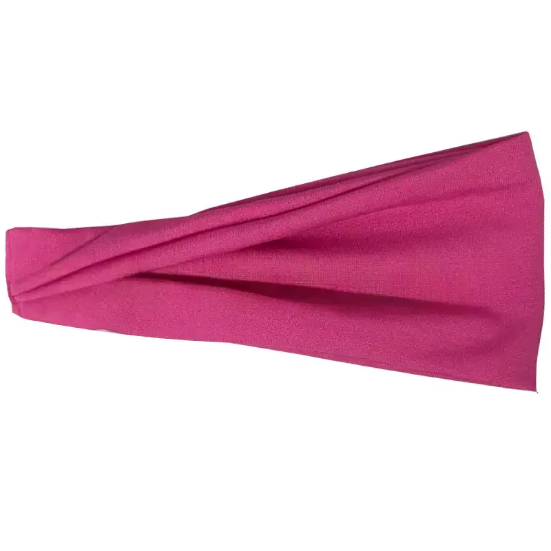 New European American Hair Bands Running Fitness Elastic Headscarf Solid Color - Image 11