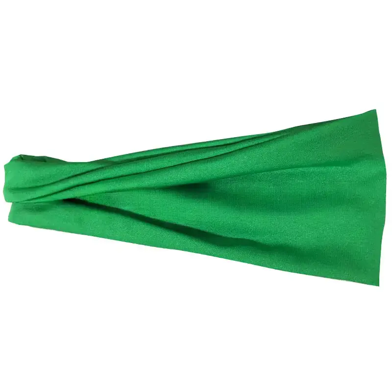 New European American Hair Bands Running Fitness Elastic Headscarf Solid Color - Image 3