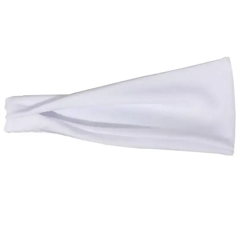 New European American Hair Bands Running Fitness Elastic Headscarf Solid Color - Image 6