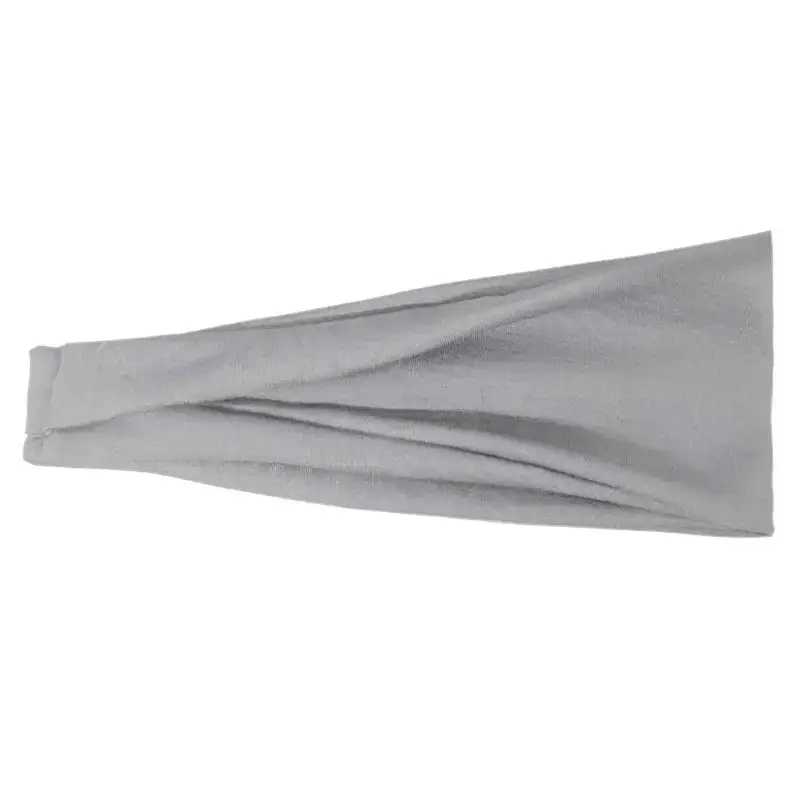 New European American Hair Bands Running Fitness Elastic Headscarf Solid Color - Image 9