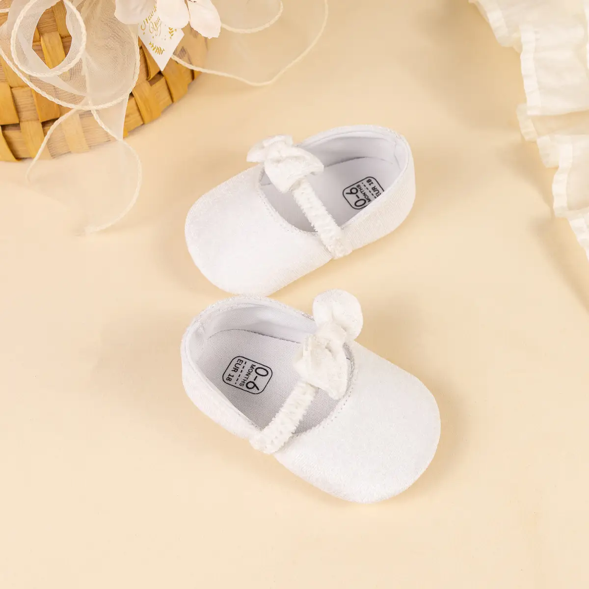 Blue Plush Ribbon Baby Shoes for Toddler Girls — feature 20