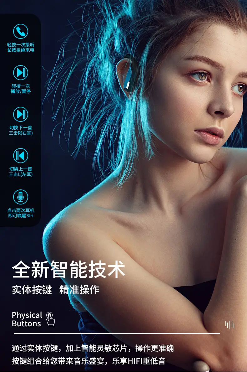 Cross-Border Bluetooth Headset with LED Display & Noise Reduction — feature 10