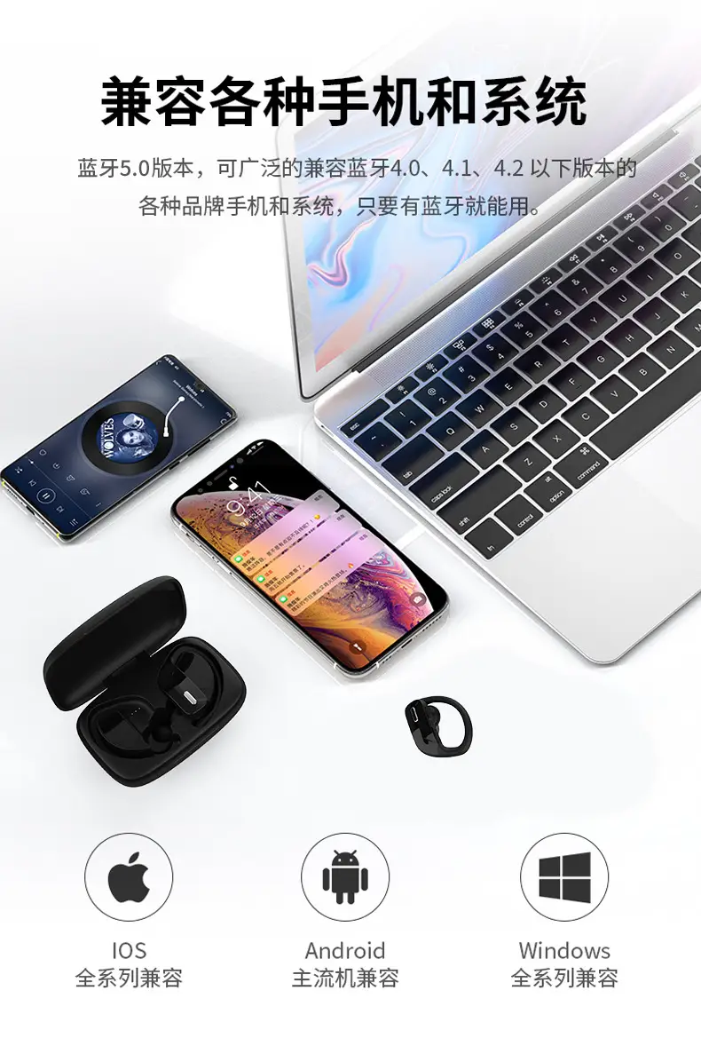 Cross-Border Bluetooth Headset with LED Display & Noise Reduction — feature 16