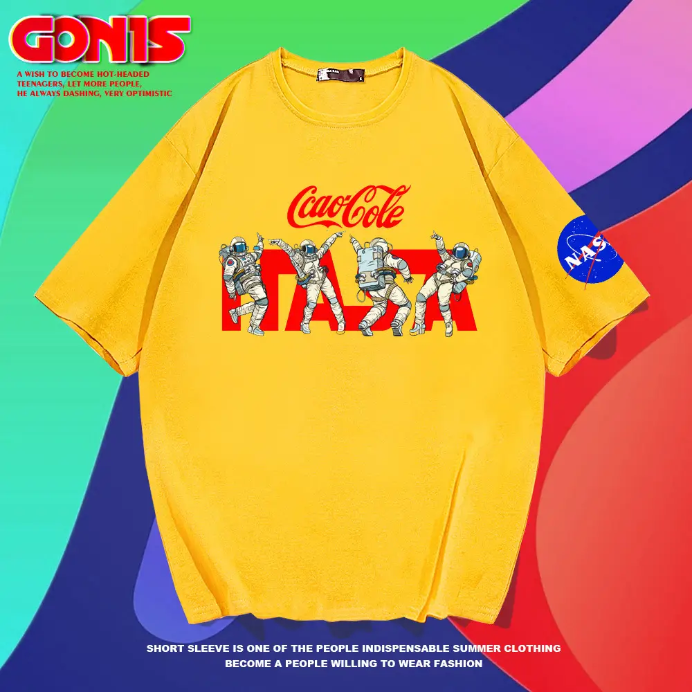 Nasa Cartoon Graphic Blue T-Shirt for Youth
