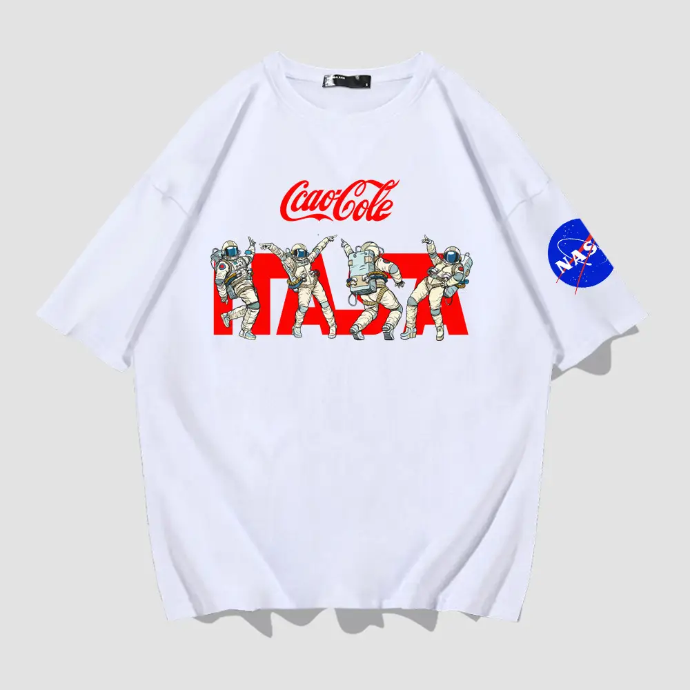 Nasa Cartoon Graphic Blue T-Shirt for Youth