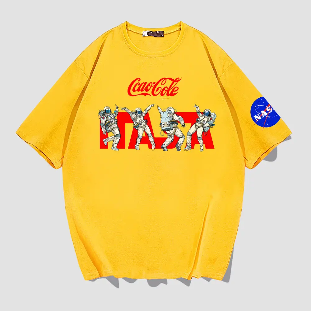 Nasa Cartoon Graphic Blue T-Shirt for Youth