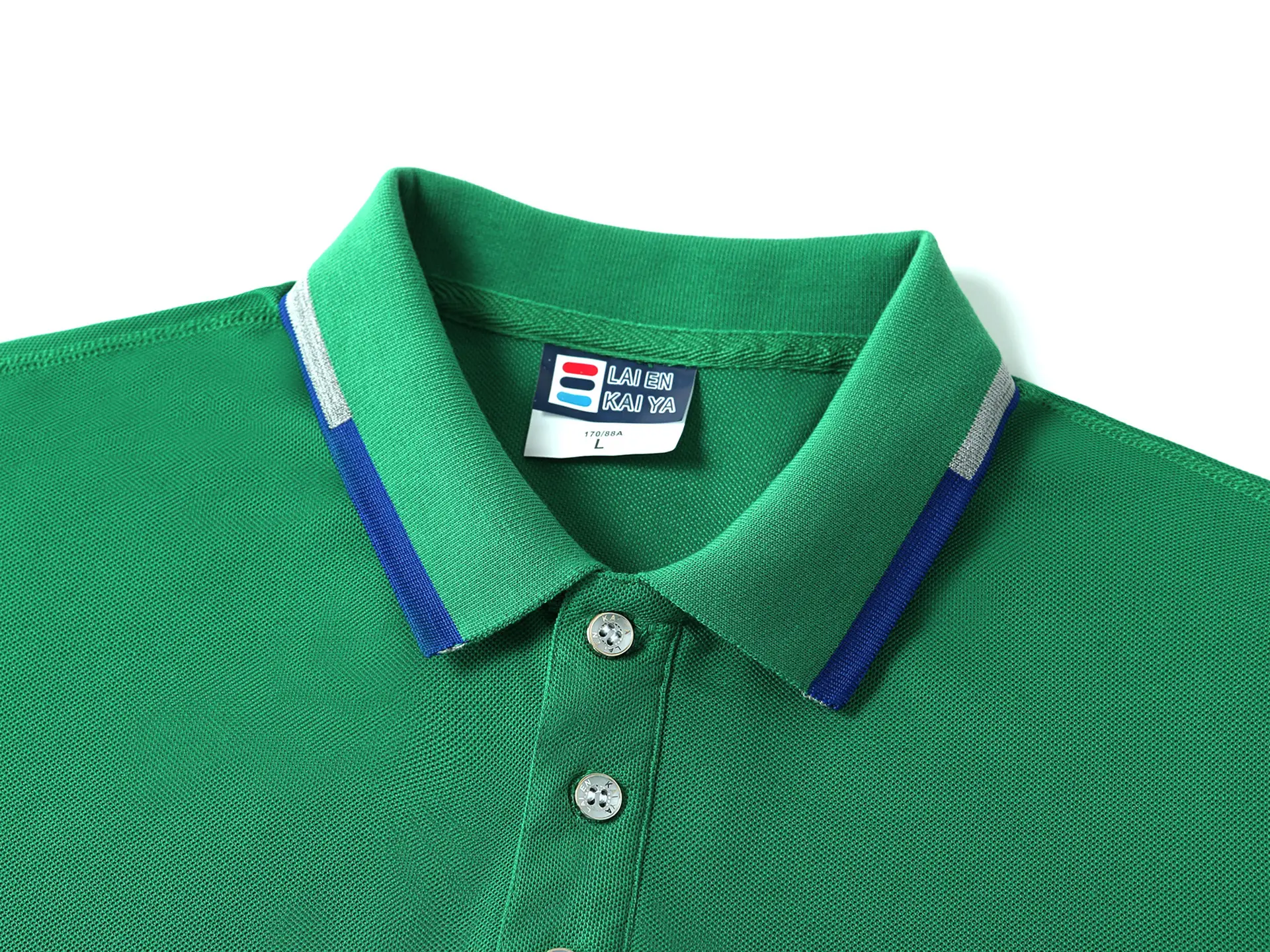 Men's Yellow Polo Shirt Business Casual Reflective Lapel — feature 4