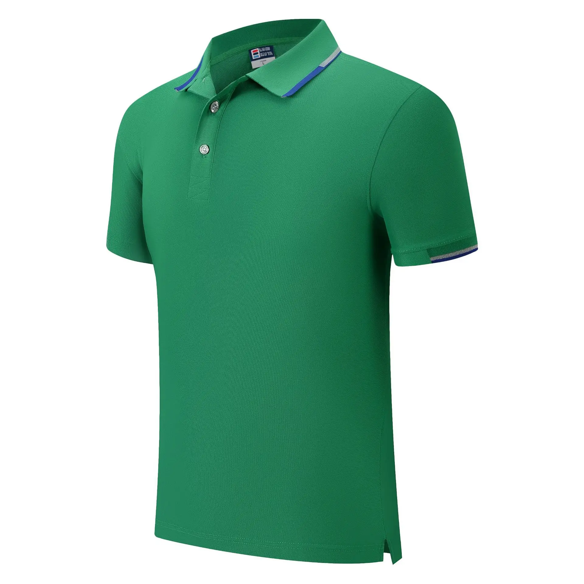 Men's Yellow Polo Shirt Business Casual Reflective Lapel