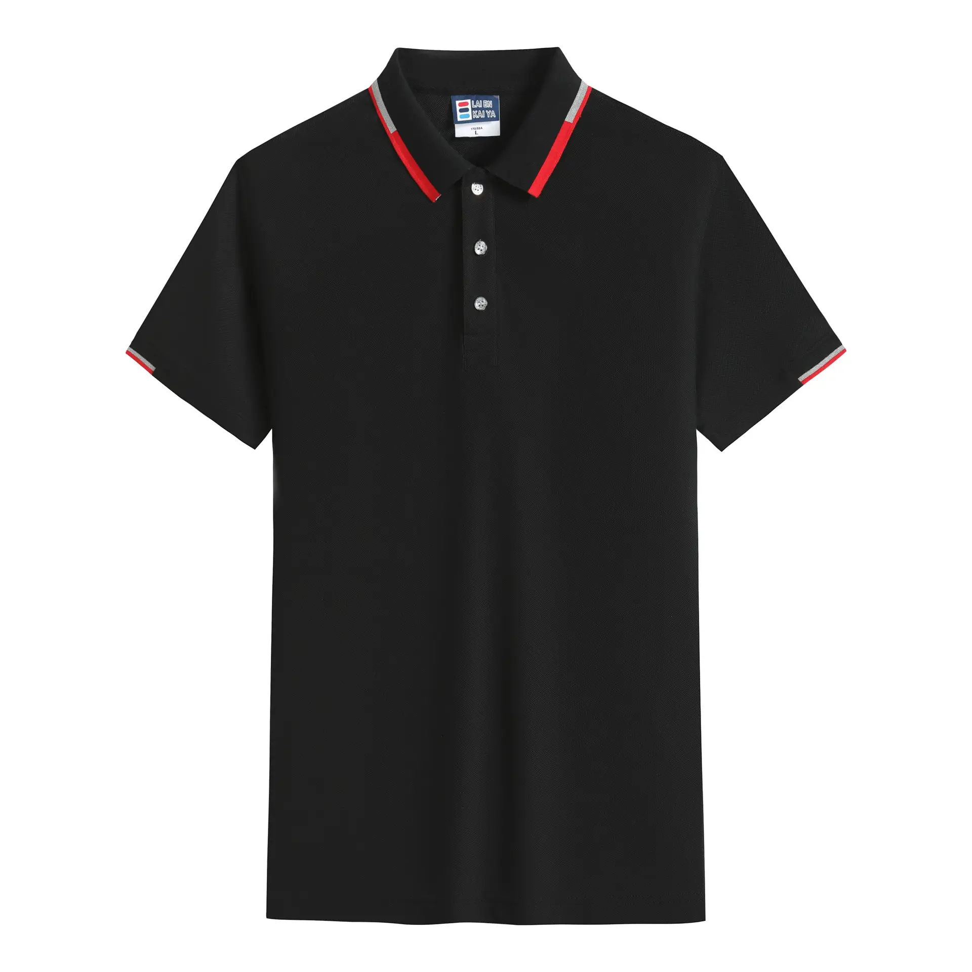 Men's Yellow Polo Shirt Business Casual Reflective Lapel
