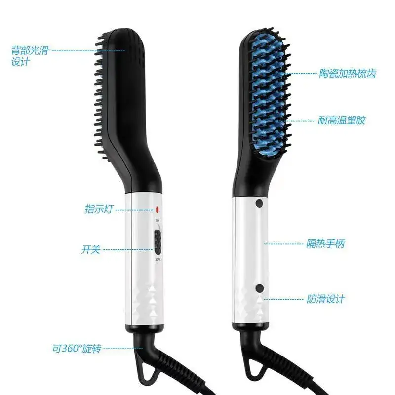 Mini Electric Beard Combs for Straightening & Styling - Image 3