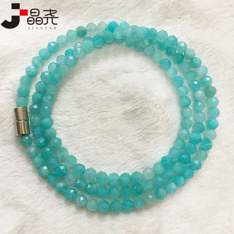 Magnetic Three-Ring Bracelet Blue Stone Mozambique - Image 2