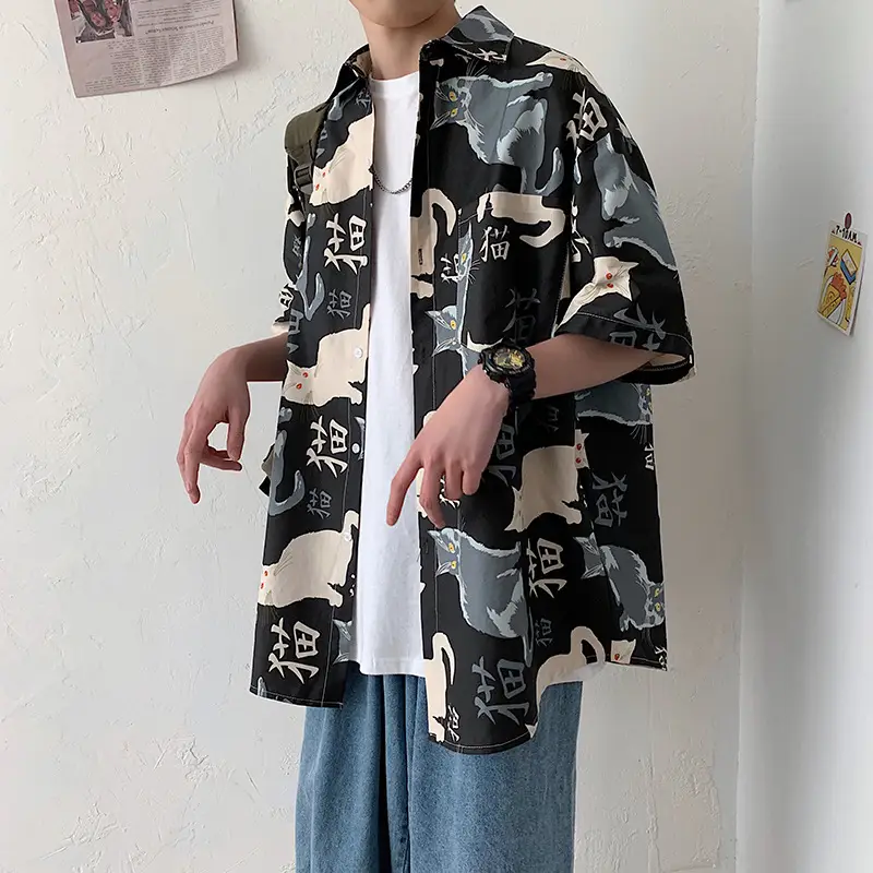2025 Men's Floral Camo Short Sleeve Shirt - Image 8