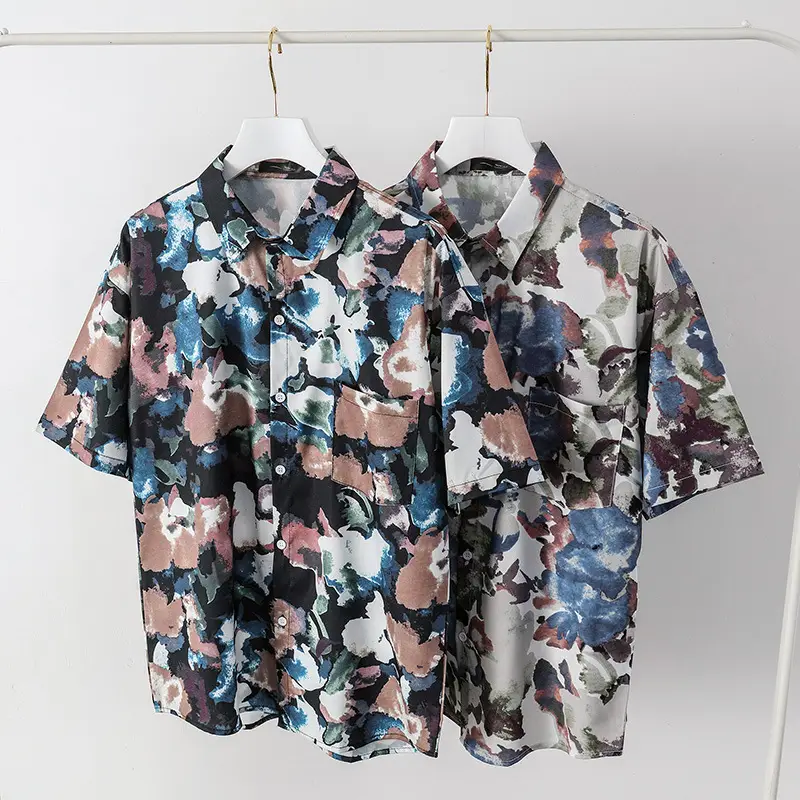 2025 Men's Floral Camo Short Sleeve Shirt - Image 10