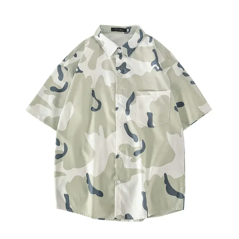 2025 Men's Floral Camo Short Sleeve Shirt - Image 11