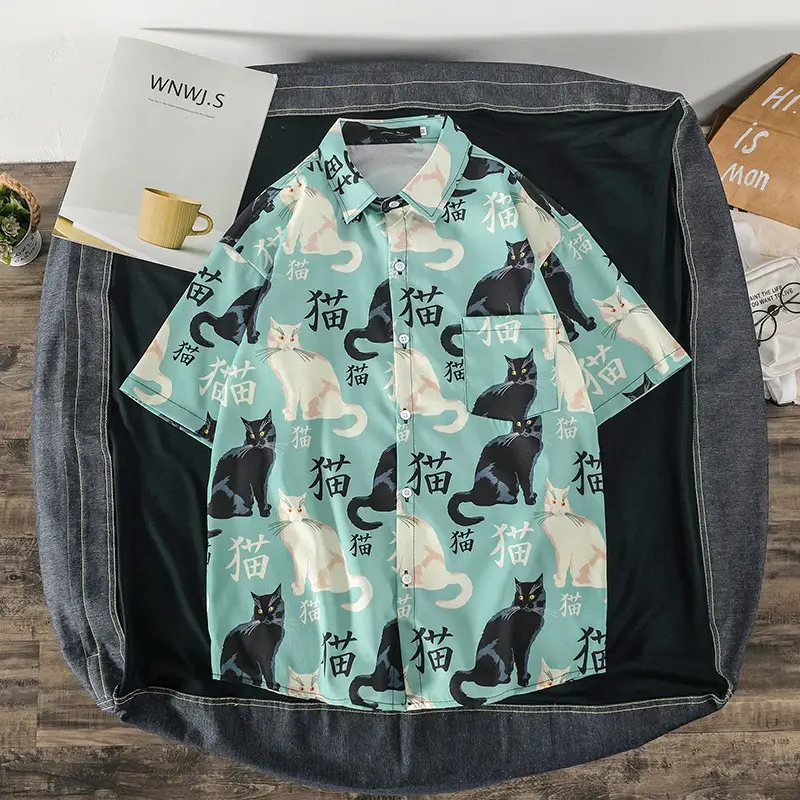 2025 Men's Floral Camo Short Sleeve Shirt - Image 5