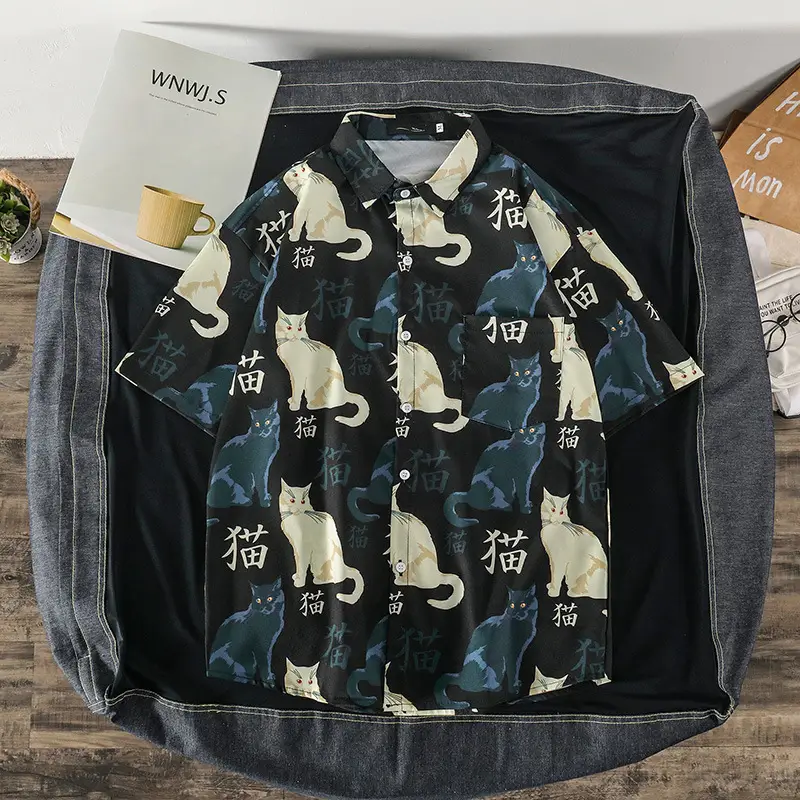 2025 Men's Floral Camo Short Sleeve Shirt - Image 6