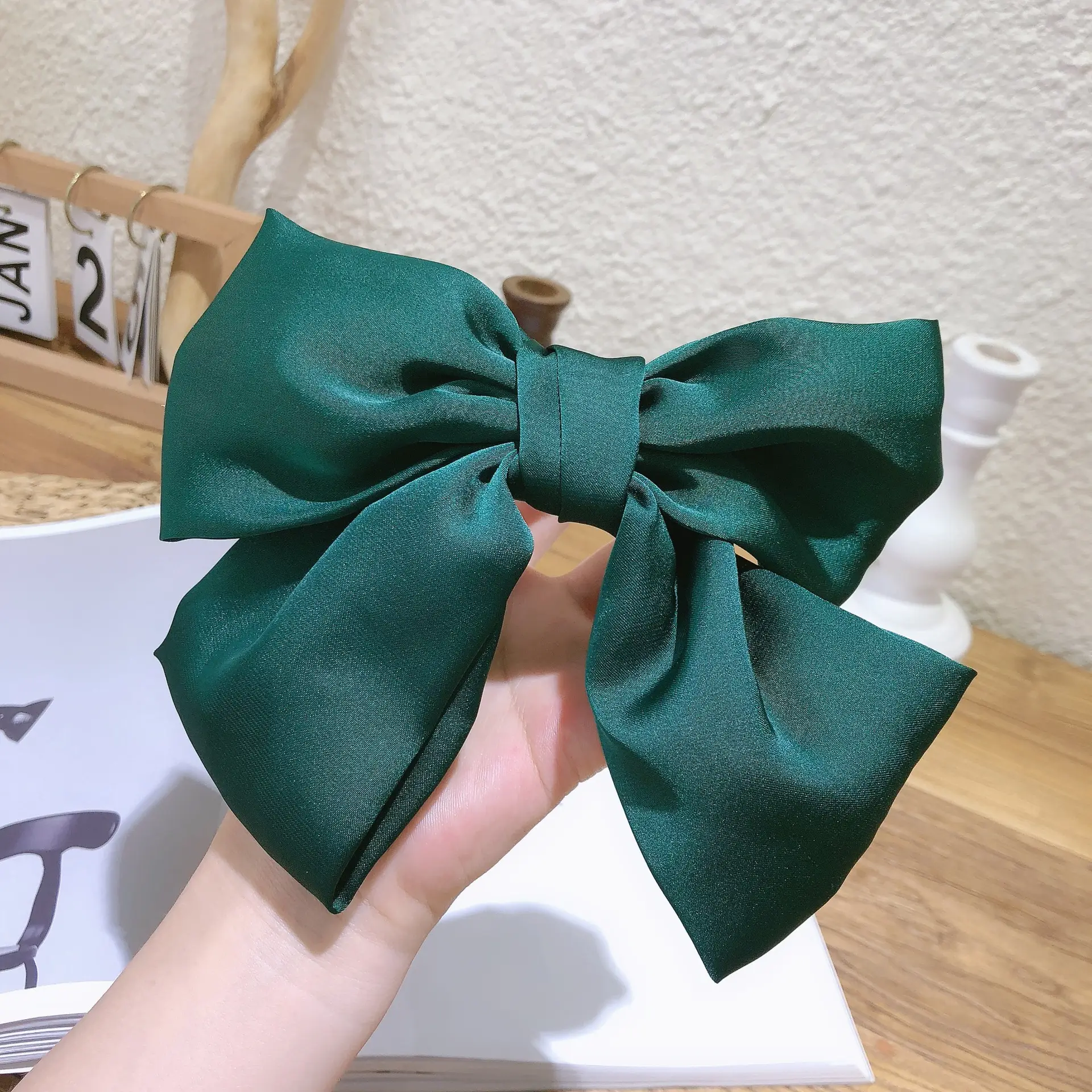 Red Japanese Hairpin Bow Hair Clip for Girls