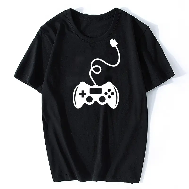 White Game Controller Graphic T-Shirt for Men Women - Image 2