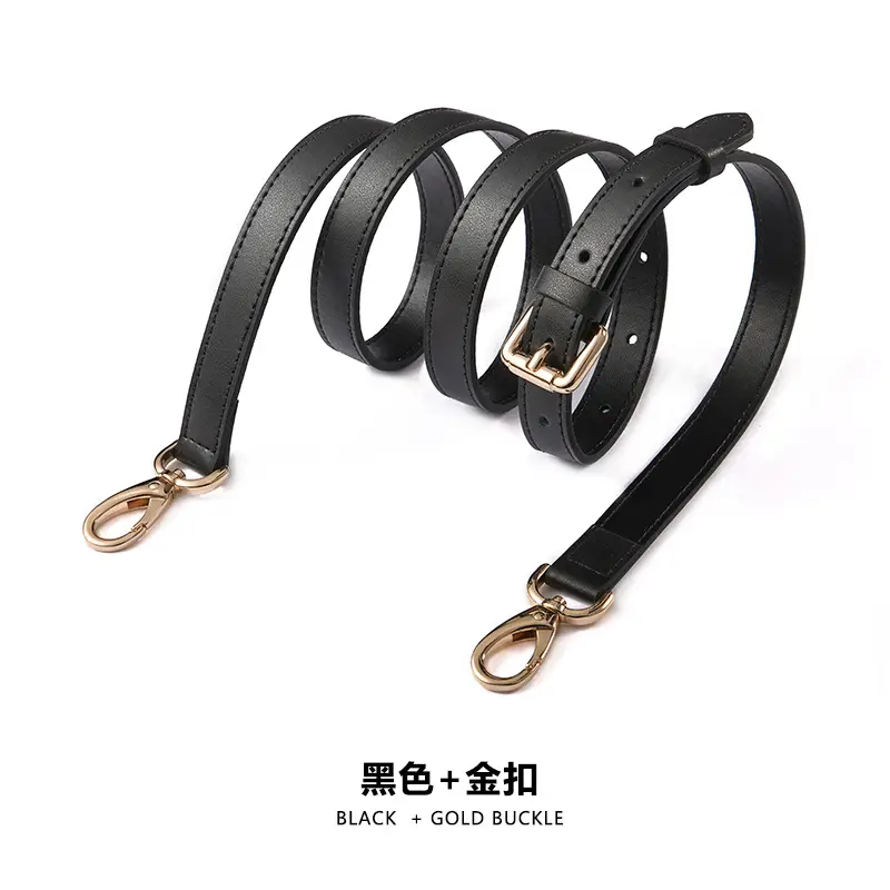 A- 1 plain black gold buckle (153#)