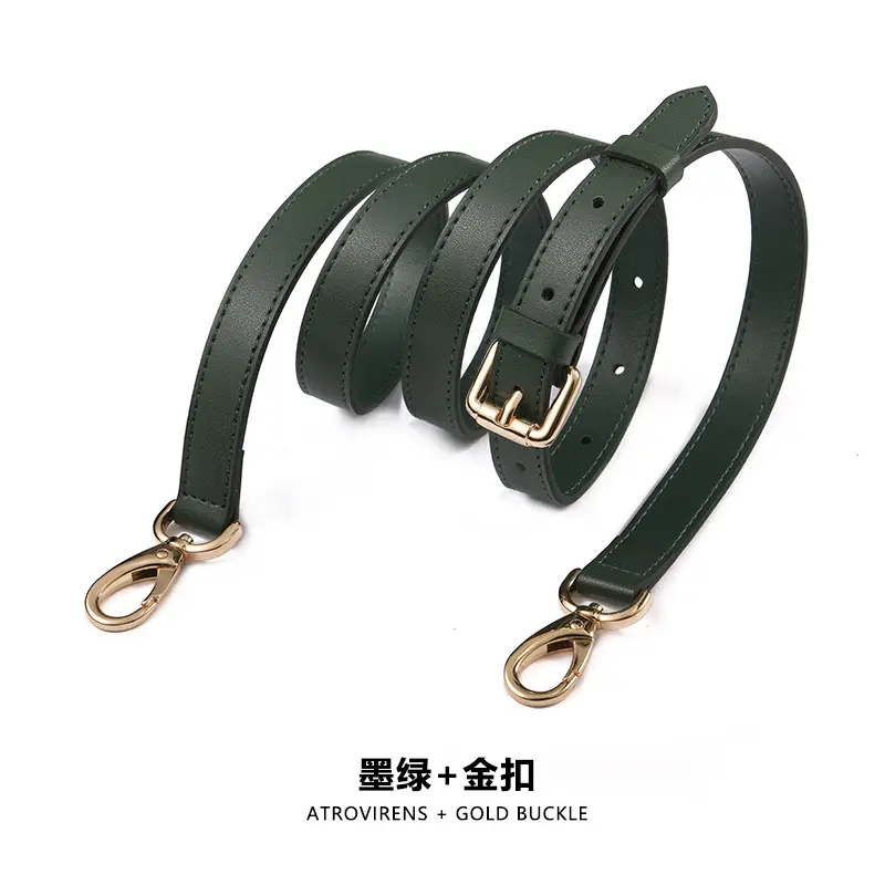 A- 1 plain dark green gold buckle (153#)