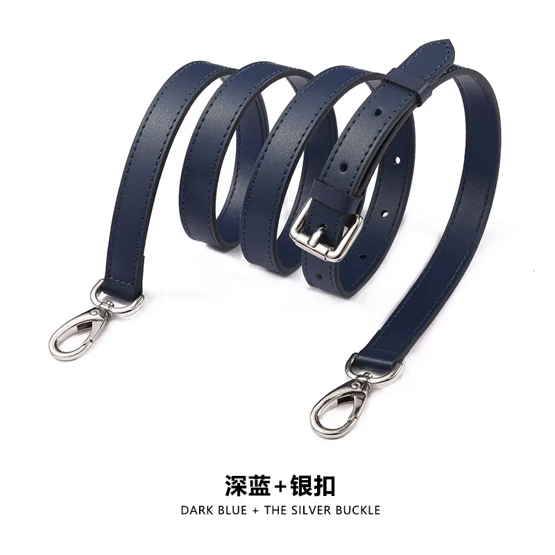 A- 1 plain dark blue silver buckle (153#)