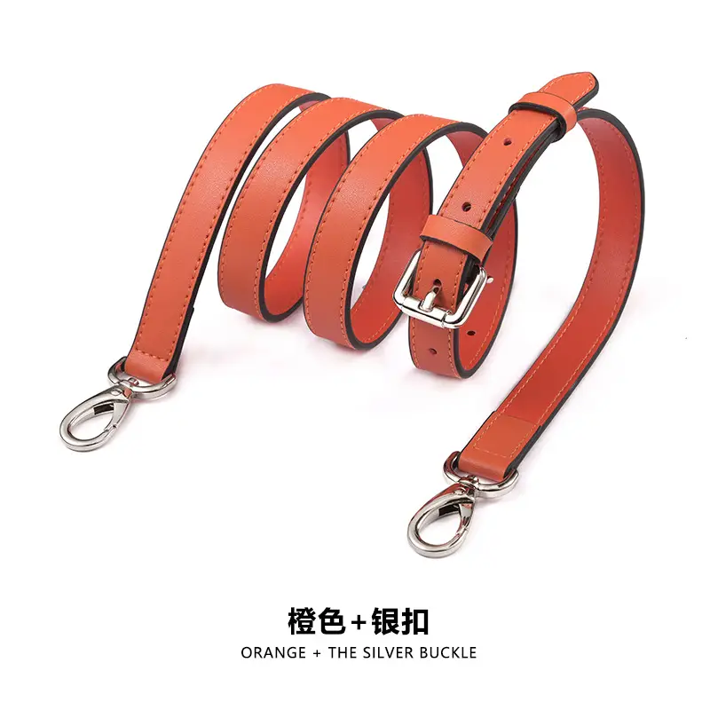 A- 1 plain orange silver buckle (153#)