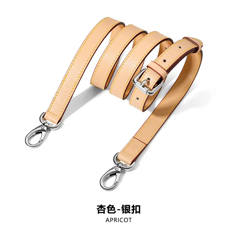 Black Leather Crossbody Strap with Gold Buckle - Image 154