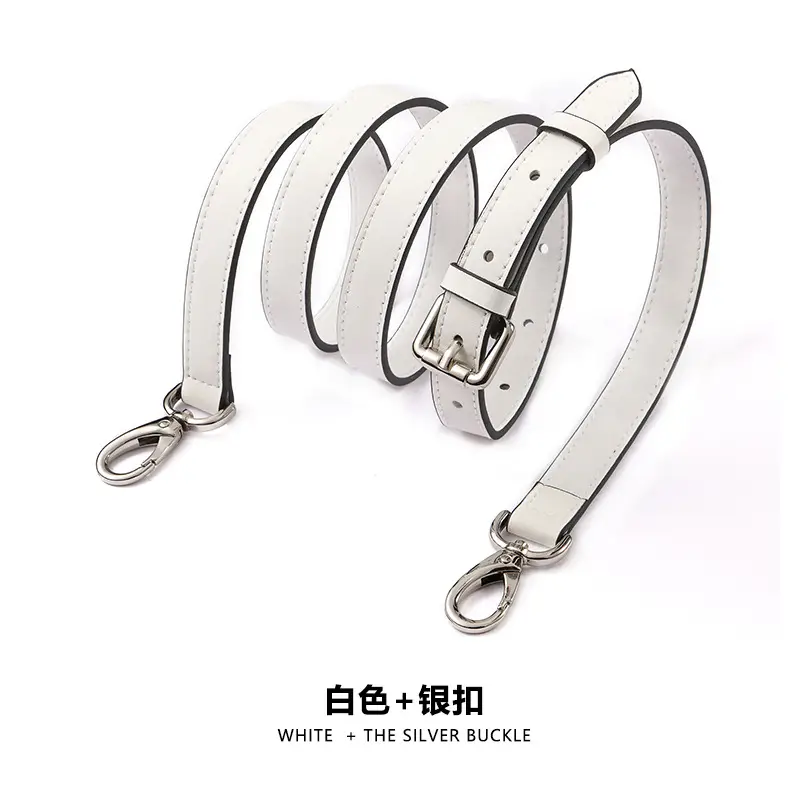 A- 1 plain white silver buckle (153#)