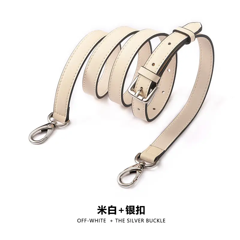 A- 1 plain creamy-white silver buckle (153#)