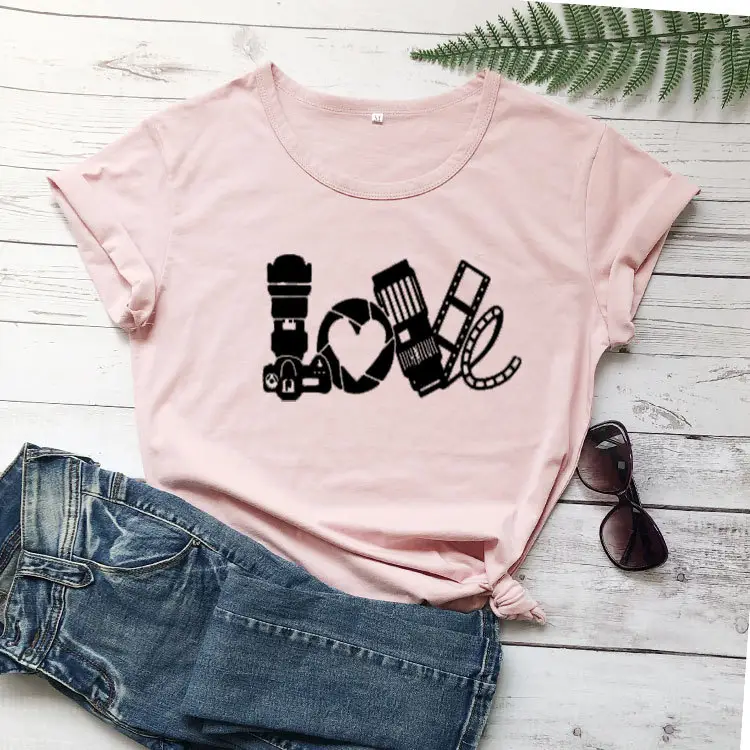 Yellow Graphic T-Shirt with Heart, Mic, Brush Design - Image 7
