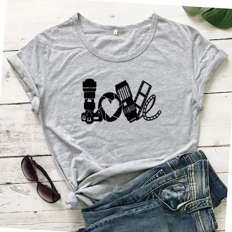 Yellow Graphic T-Shirt with Heart, Mic, Brush Design - Image 2