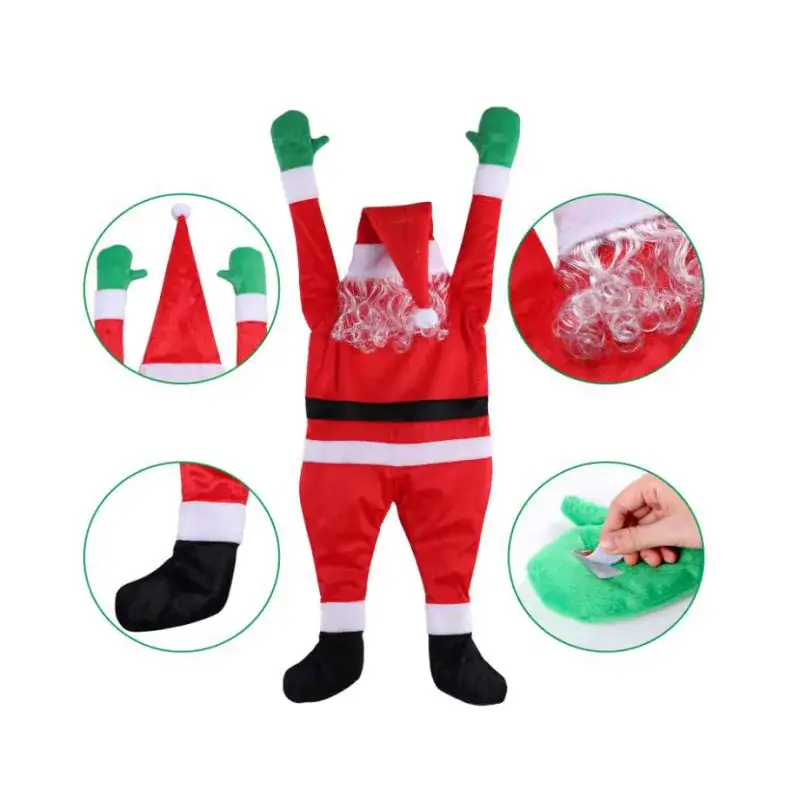 Cross-Border Santa Claus Christmas Decor Plush Clothes — feature 41