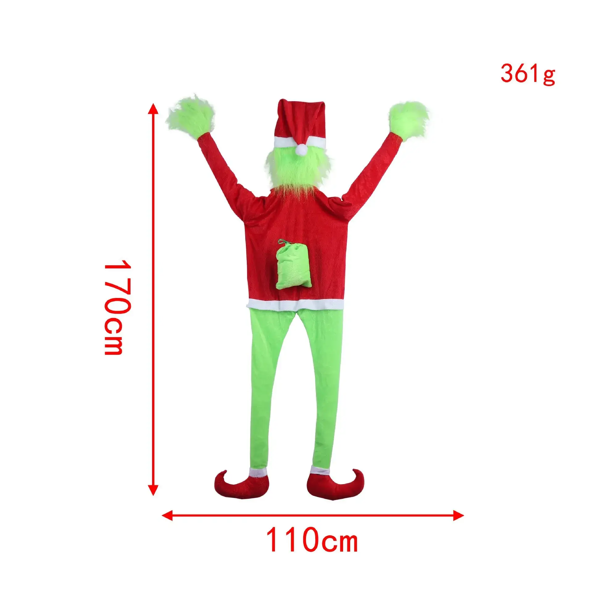 Cross-Border Santa Claus Christmas Decor Plush Clothes — feature 48