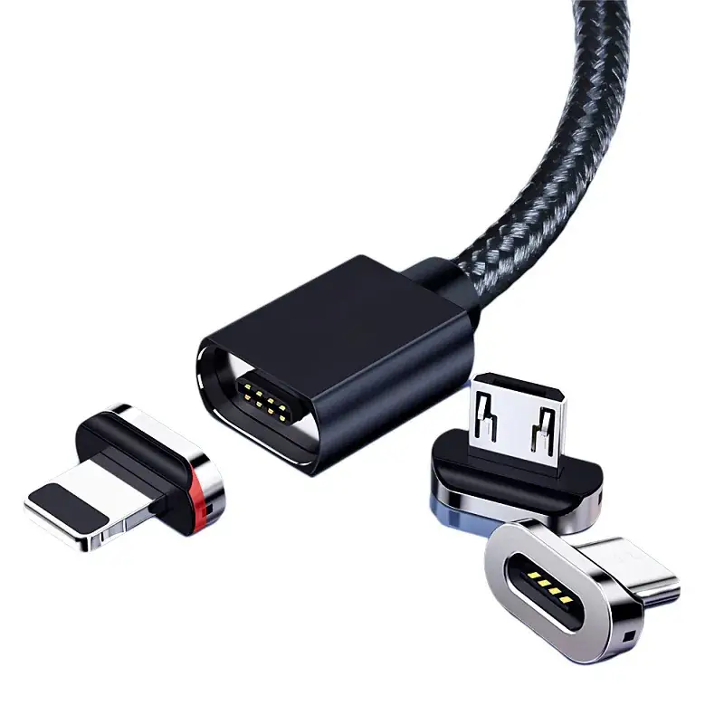 Fast Charging Magnetic Data Cable for Apple Vivo Xiaomi Huawei Android - Image 5