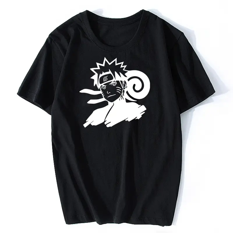Naruto Graphic T-Shirt Black Short Sleeve Men Women - Image 2