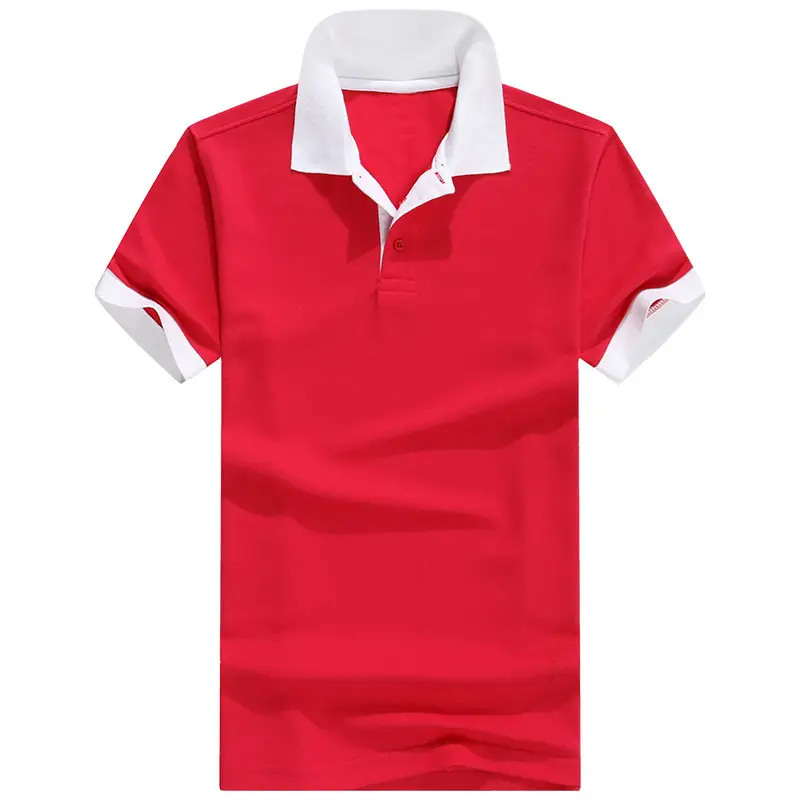 2020 Summer Blue Polo T-Shirt with White Collar - Image 13