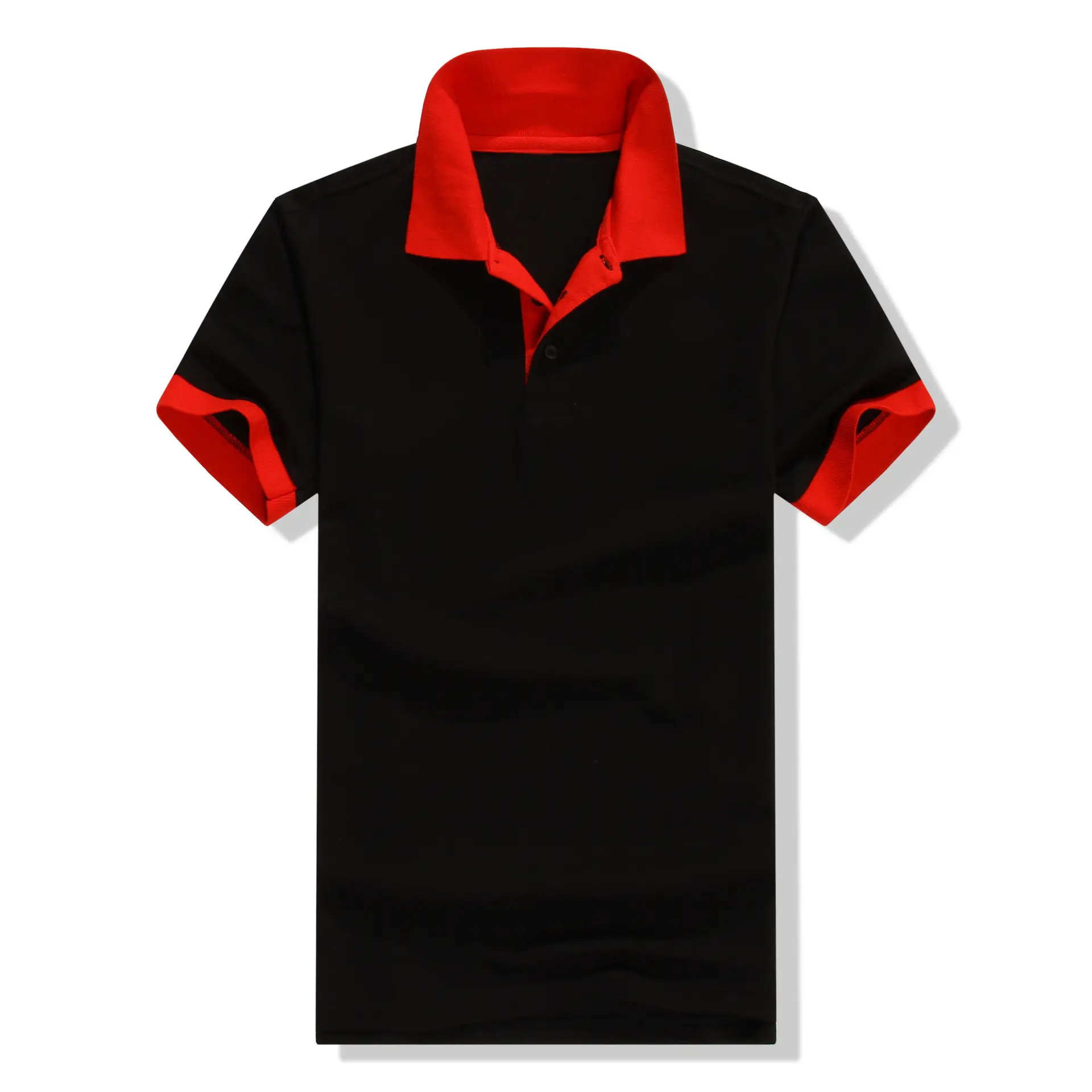 2020 Summer Blue Polo T-Shirt with White Collar - Image 5