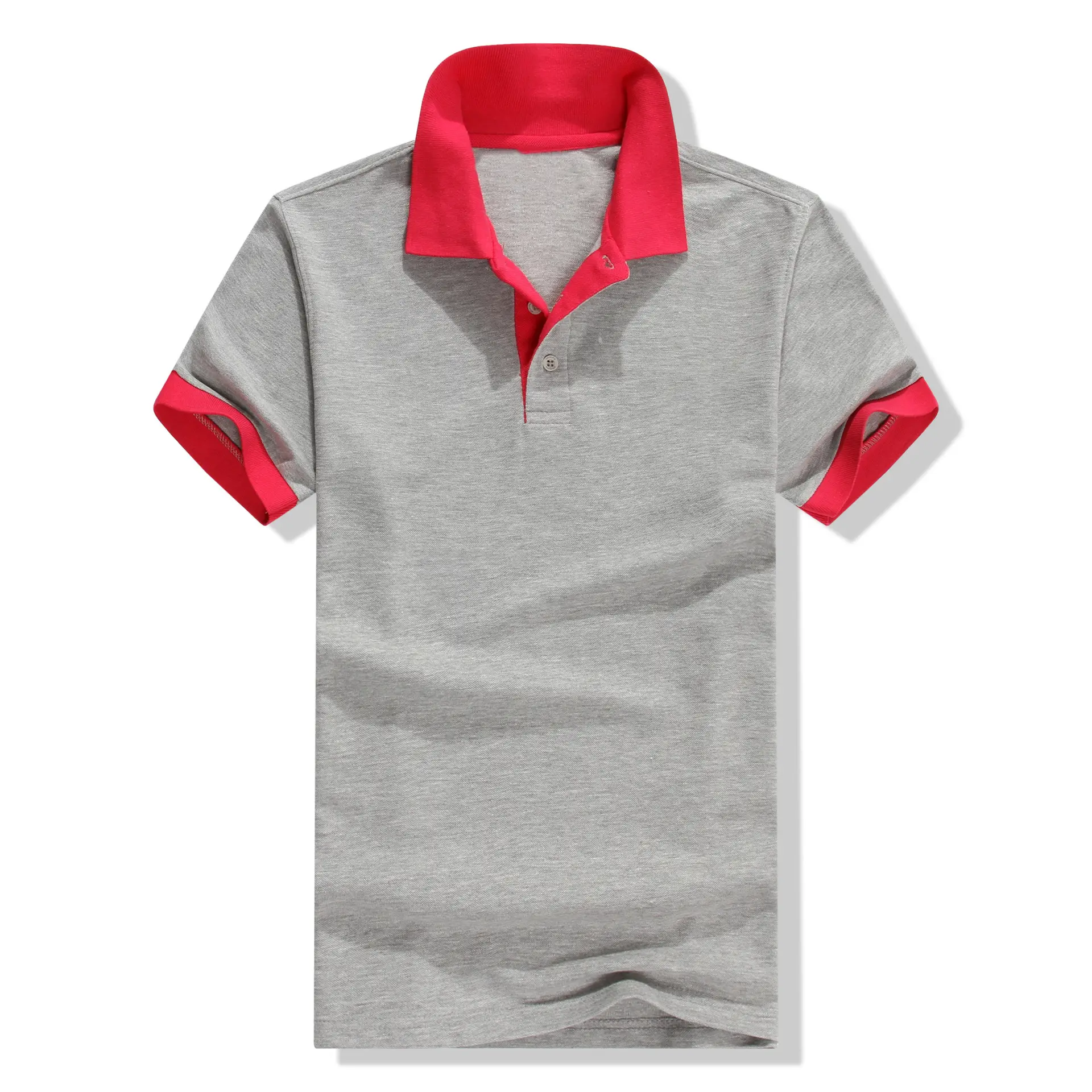 2020 Summer Blue Polo T-Shirt with White Collar - Image 6