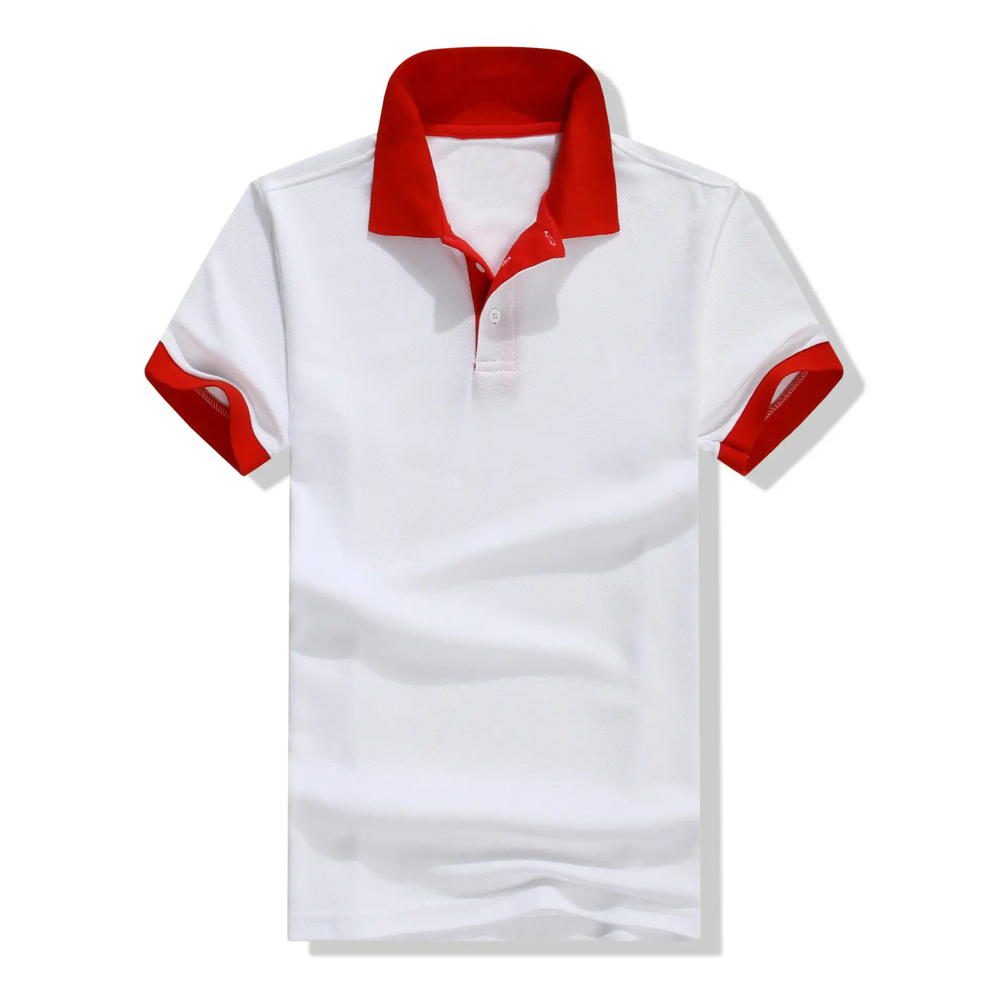 2020 Summer Blue Polo T-Shirt with White Collar - Image 8
