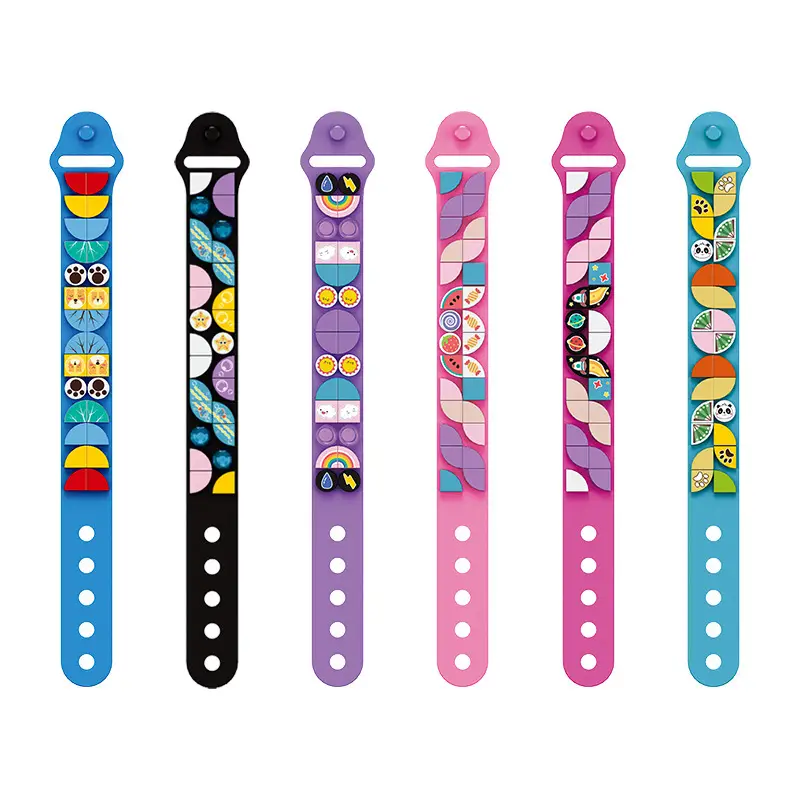 Children's Building Block Bracelet Pink 20G - Image 11