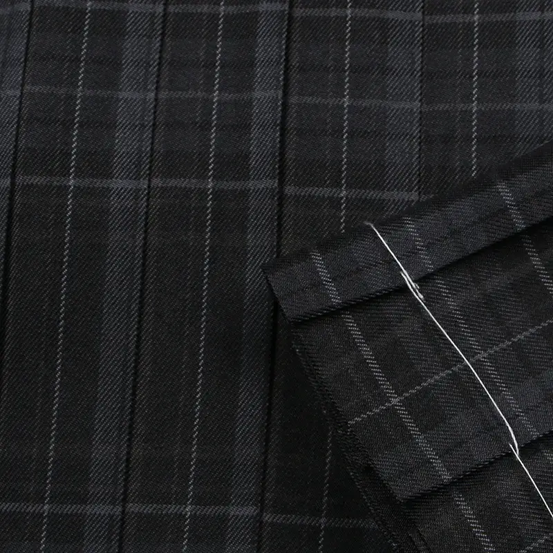 Japanese College Plaid Skirt Grey Carbon JK Uniform - Image 14