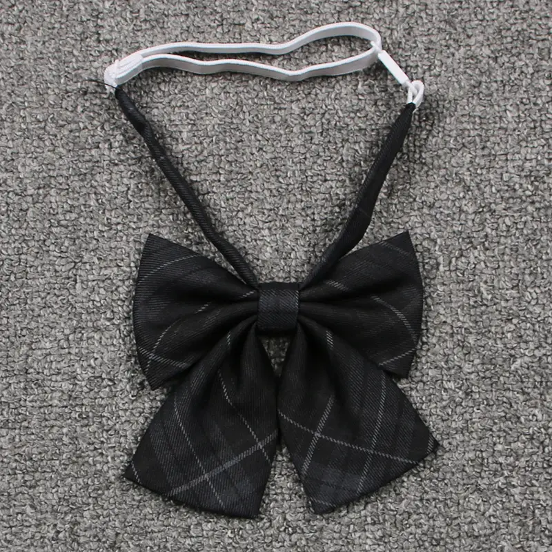 Japanese College Plaid Skirt Grey Carbon JK Uniform - Image 3