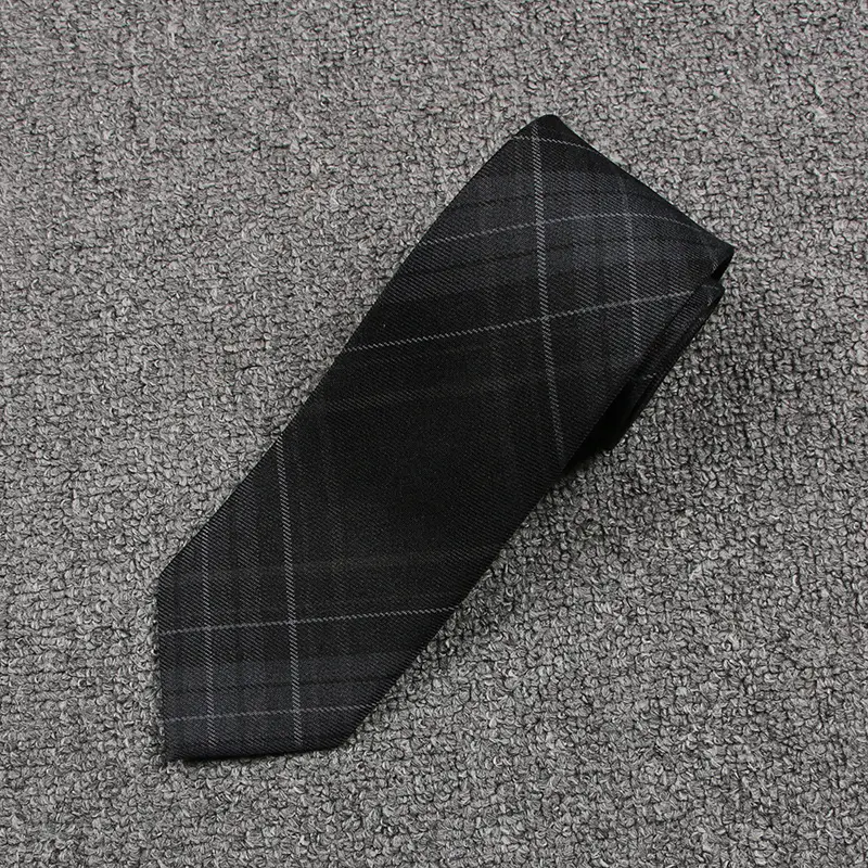 Japanese College Plaid Skirt Grey Carbon JK Uniform - Image 4