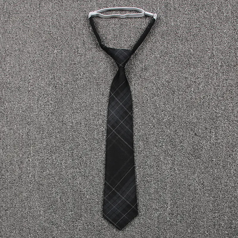 Japanese College Plaid Skirt Grey Carbon JK Uniform - Image 5